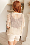 Coastal Dreams Fishnet Top in Cream