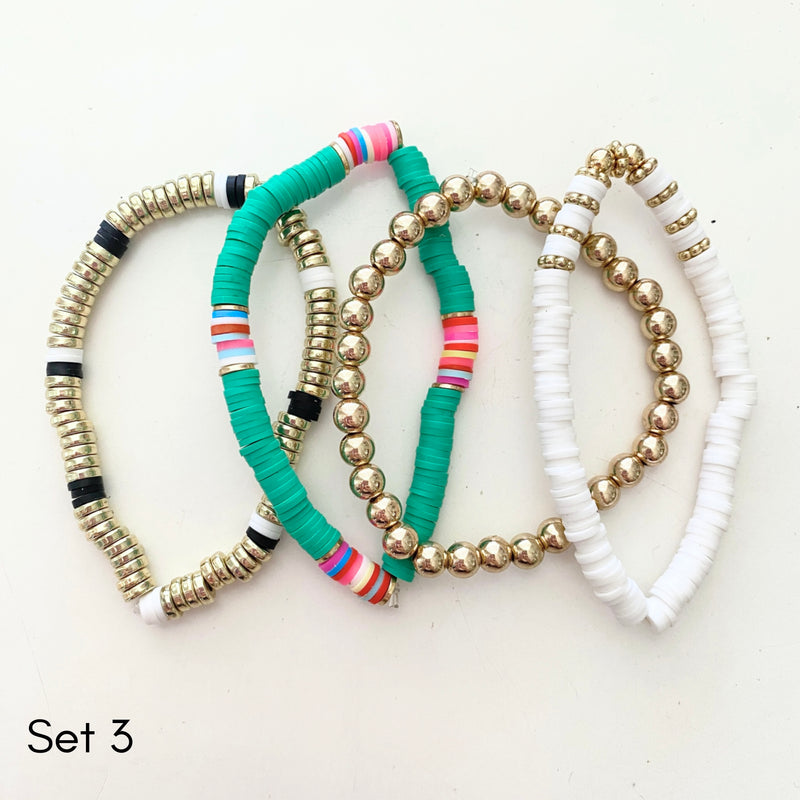 Rubber Bead Bracelet Sets