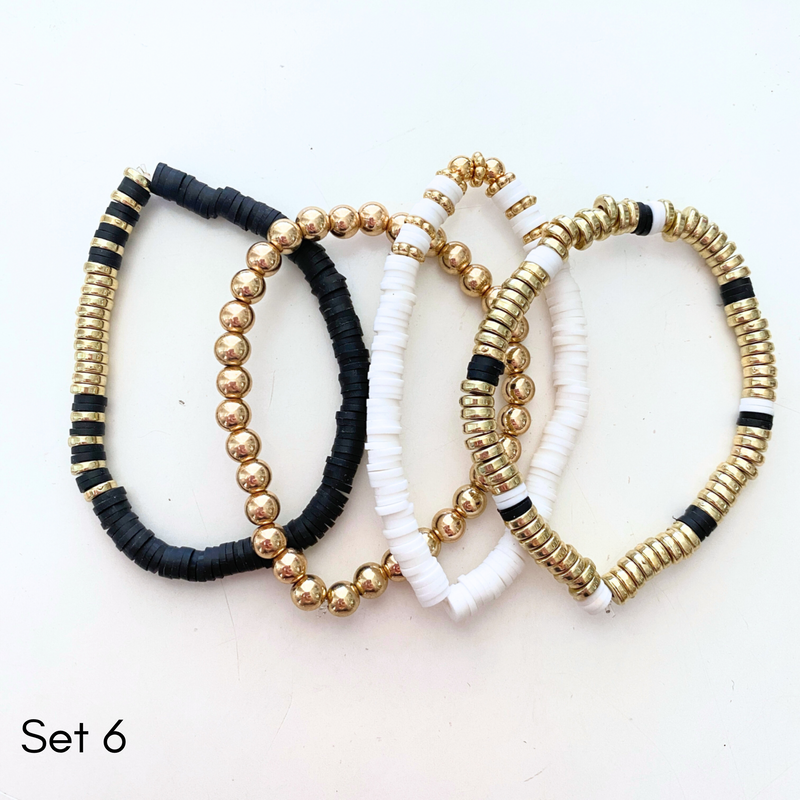 Rubber Bead Bracelet Sets