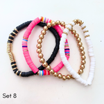 Rubber Bead Bracelet Sets