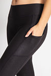 Matte Snakeskin Pocket Leggings