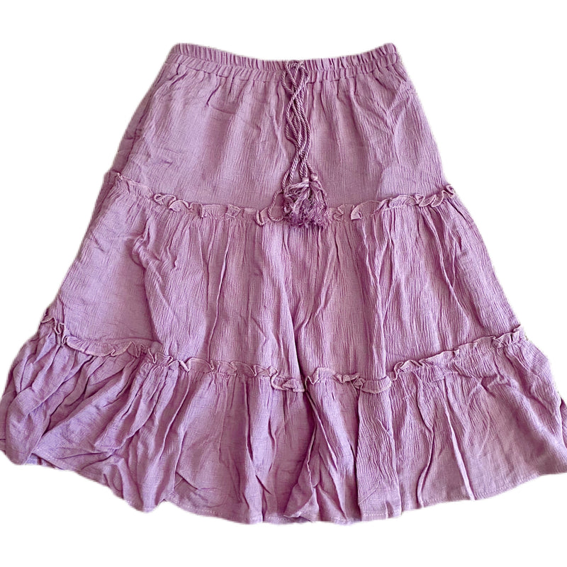 Girls Tasseled Midi Skirt