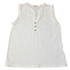 V-neck Button Sleeveless Top