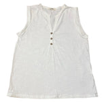 V-neck Button Sleeveless Top