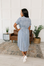 Wait For It Denim Shirtdress