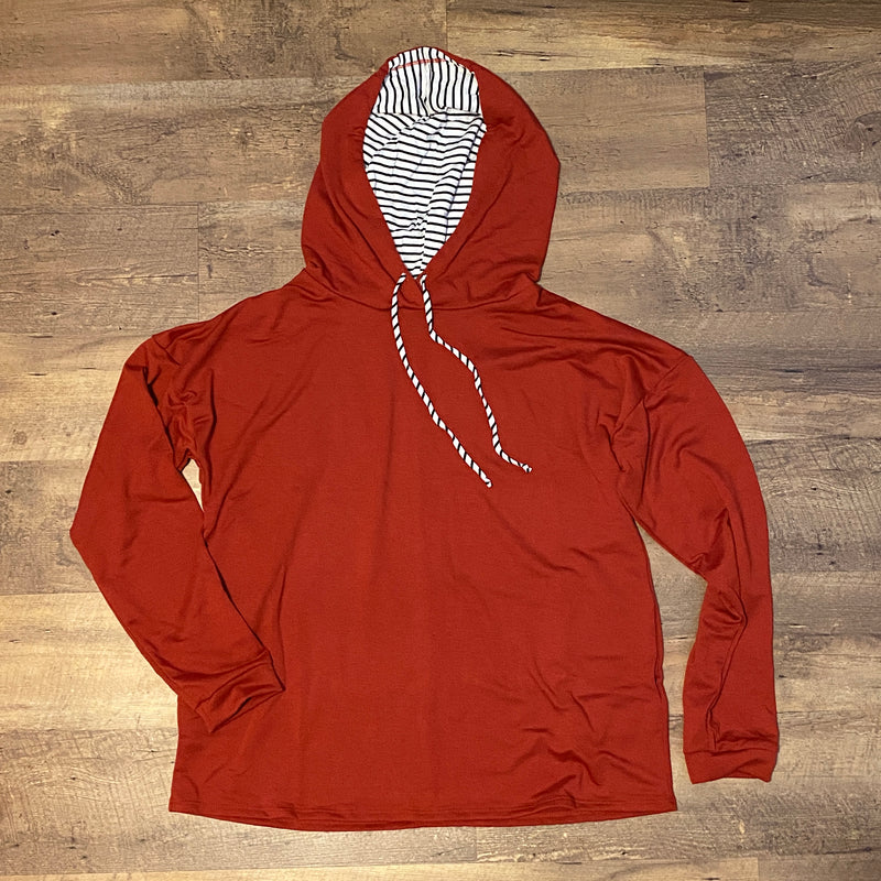 Lauren Hidden Stripe Hoodie